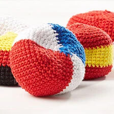 X-Háčkované hackysacky
