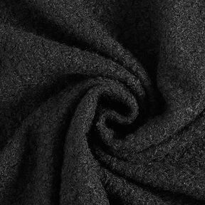 Valchované pletené buklé – černá, 
