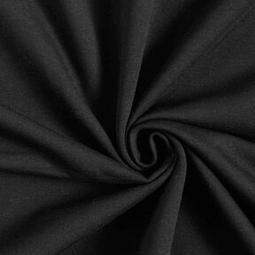 Lehká bavlněná teplákovina jednobarevná – černá, 