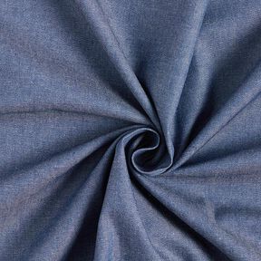 Bavlněné šambré ve vzhledu džínoviny – namornicka modr, 