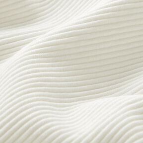 Žebrovaný otomanový žerzej jednobarevný – bílá | Zbytek 100cm, 