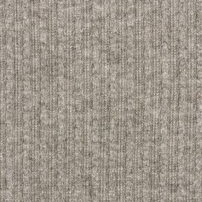 Pletená textilie vzor copový Melange – šedá, 