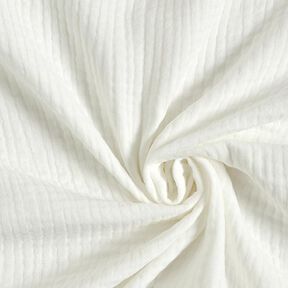 GOTS Třívrstvý bavlněný mušelín – vlněná bílá, 