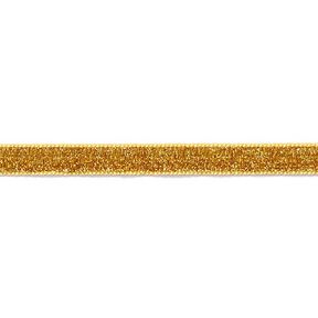 Sametová stužka Metalický [10 mm] – zlatá metalická, 