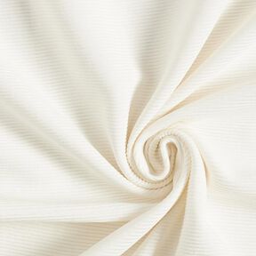 Žebrovaný otomanový žerzej jednobarevný – bílá | Zbytek 100cm, 