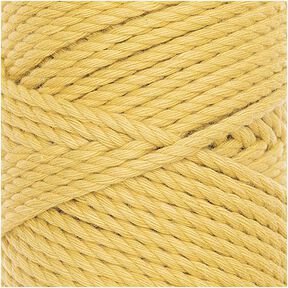 Makramé příze Creative Cotton Cord Skinny [3mm] | Rico Design - hořčicove žlutá, 