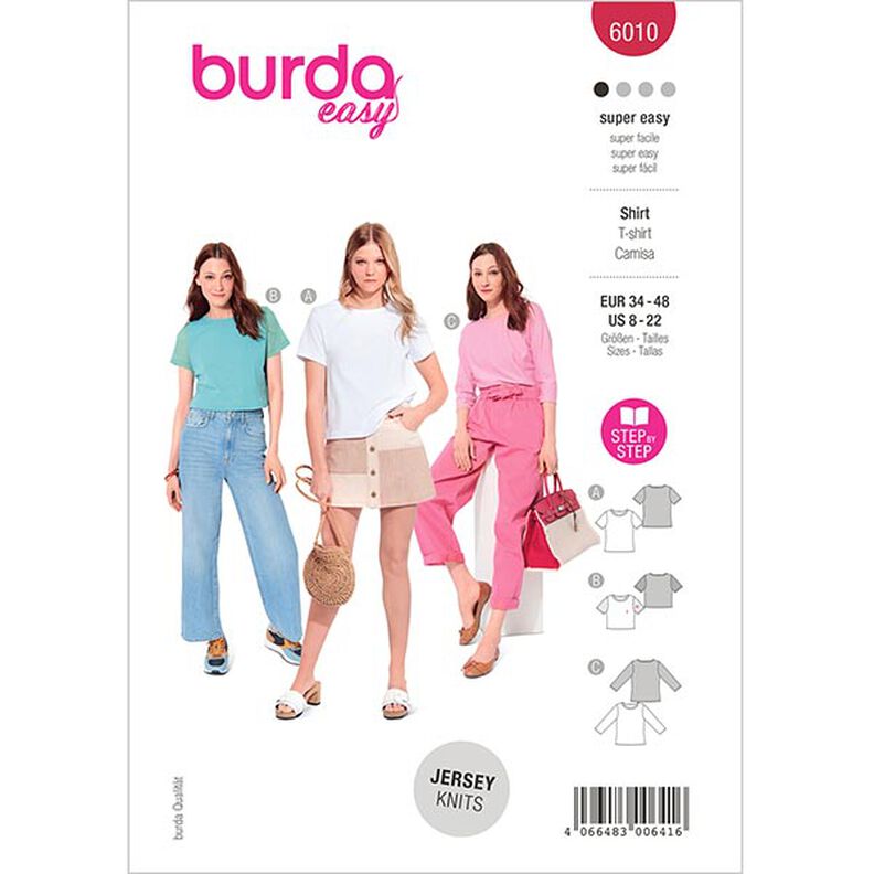 Top,Burda 6010 | 34 - 48,  image number 1