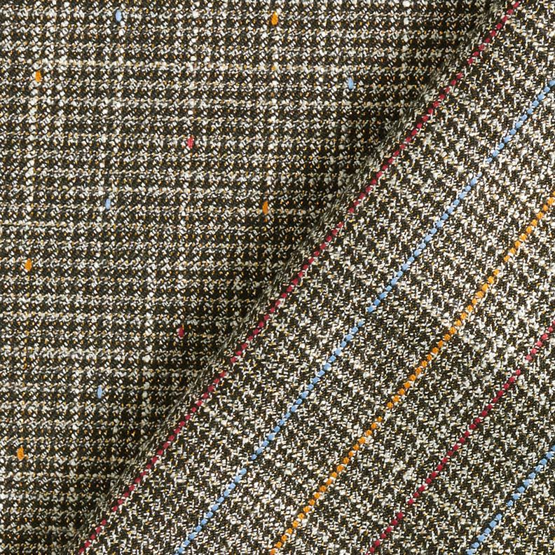 Kalhotovina s jemným třpytem houndstooth – černá/bílá,  image number 4