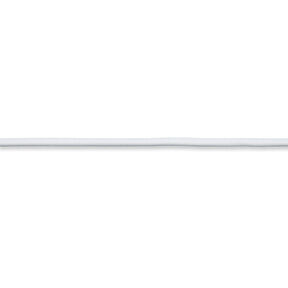Gumová šňůrka [Ø 3 mm] – bílá, 