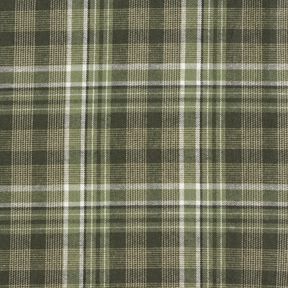 Flanelová tkanina Glencheck – světle khaki/khaki, 