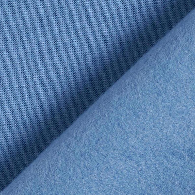 Teplákovina počesaná – džínově modrá,  image number 5