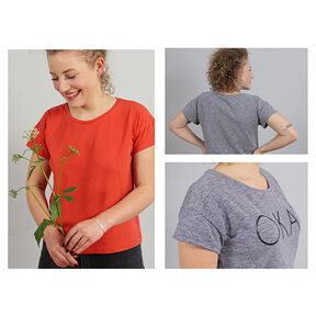 FRAU TINA – ležérní jednoduché tričko s krátkým rukávem, Studio Schnittreif | XS - XXL, 