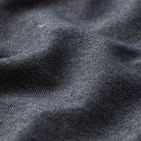 Strečová džínová směs bavlny střední – černomodrá, 