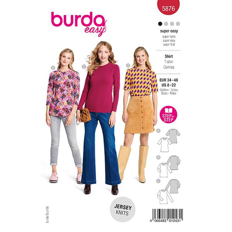 tričko | Burda 5876 | 34-48,  image number 1