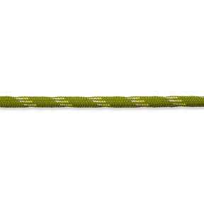 Šňůrka Lurex [Ø 7 mm] – světle olivová, 