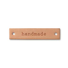 Přívěsek s nápisem „handmade“ [ 6 x 1,3 cm ] | Prym – přírodni, 