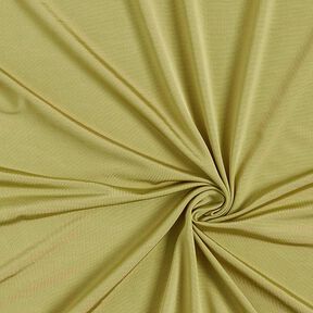 Vysoce elastická žerzejová tkanina Uni – olivově žlutá, 
