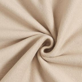 Bavlněný fleece Jednobarevné provedení – mandlová, 