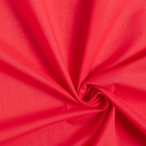 Bavlněný batist jednobarevný – červená, 