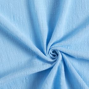 Bavlněná tkanina lněného vzhledu – světle modra, 