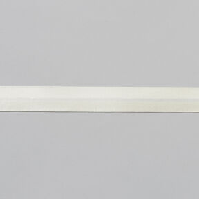 Šikmý proužek Satén [20 mm] – vlněná bílá, 