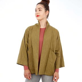 FRAU SINA - kimonový kabátek se šikmými kapsami, Studio Schnittreif | XS - XXL, 