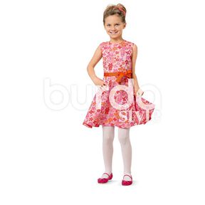 Dívčí šaty, Burda 9379, 