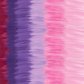 Viskózový žerzej Podélné pruhy s barevným přechodem – barva lilku/šeříková, 