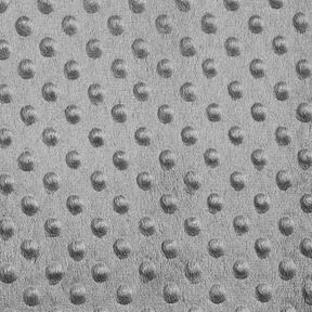 Hebký fleece vyražené puntíky – šedá, 