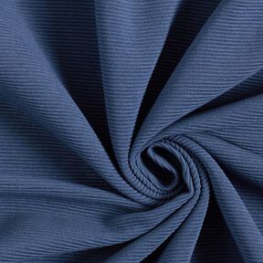 Žebrovaný otomanový žerzej jednobarevný – džínově modrá, 
