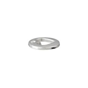 Ozdobný prvek Srdíčko [ Ø 12 mm ] – stříbrná kovový, 