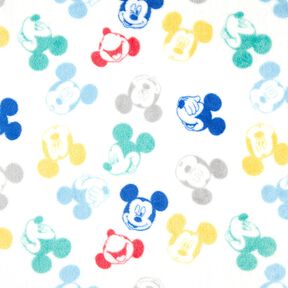 Hebký fleece Licenční látky Mickey se tváří | Disney – slonová kost, 