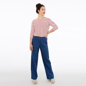 FRAU ELENA – jednoduché kalhoty s rovnými nohavicemi, Studio Schnittreif | XS - XXL, 