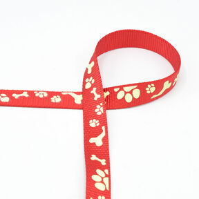 Reflexní tkaná páska Vodítko pro psa [20 mm] – červená, 