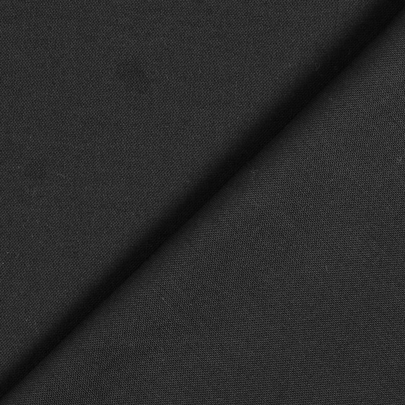 Bavlněná látka Kreton Jednobarevné provedení – černá,  image number 3