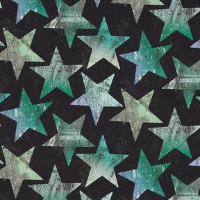 Softshell hvězdy – černá/zelená, 