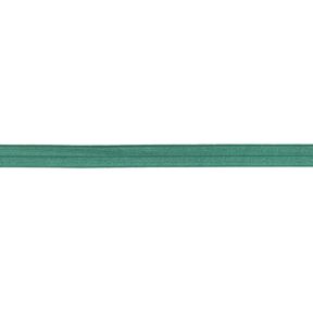 Elastická lemovací stuha lesklý [15 mm] – jalovcově zelená, 