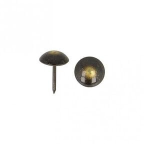 Čalounické hřebíky [ 17 mm | 50 Stk.] – antracitové/starostaré zlato kovový, 