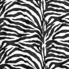 Imitace zvířecí kůže zebra – černá/bílá, 