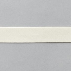 Šikmý proužek Bio bavlna [20 mm] – vlněná bílá, 
