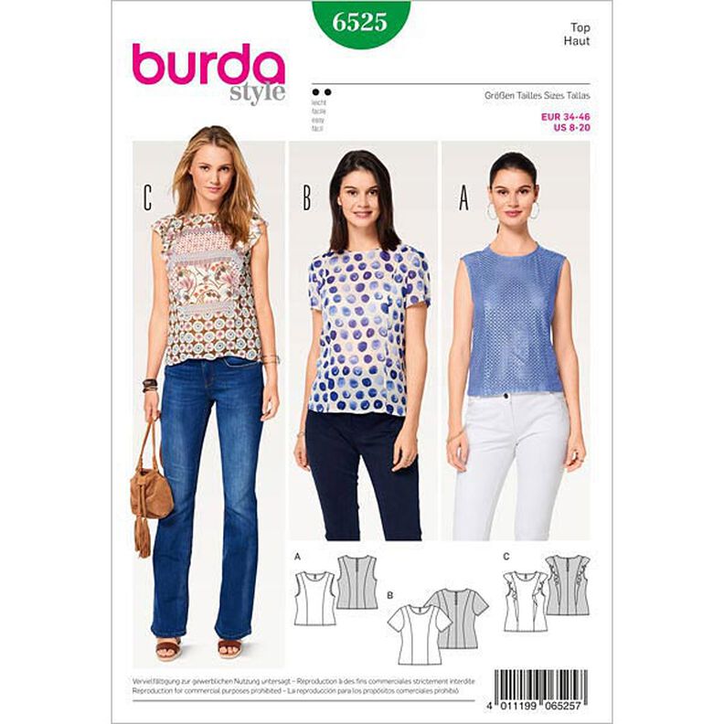 Top / halenka, Burda 6525,  image number 1