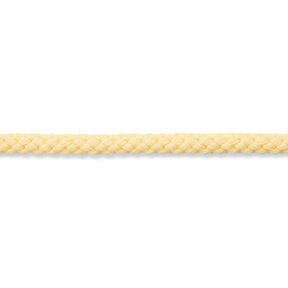 Bavlněná šňůrka [Ø 7 mm] – vanilkově žlutá, 
