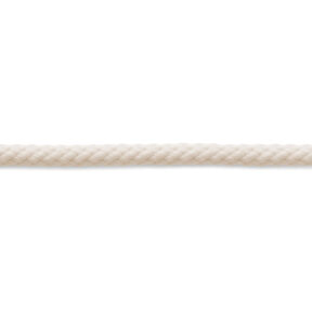 Anoraková šňůra [Ø 4 mm] – vlněná bílá, 