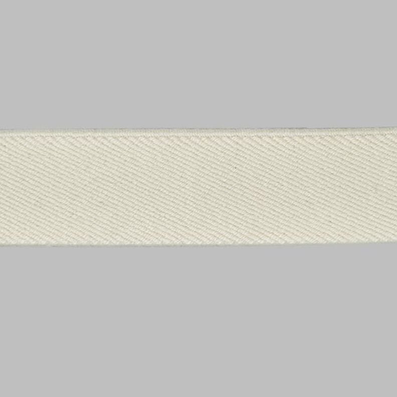 Gumová stuha Basic - vlněná bílá,  image number 1