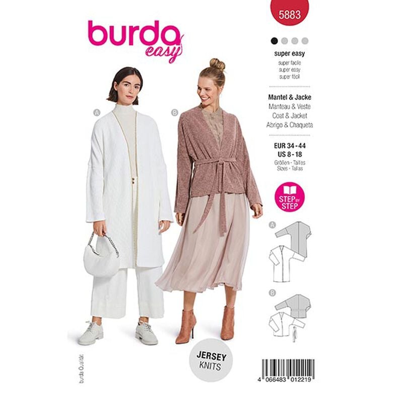 bunda / plášť | Burda 5883 | 34-44,  image number 1