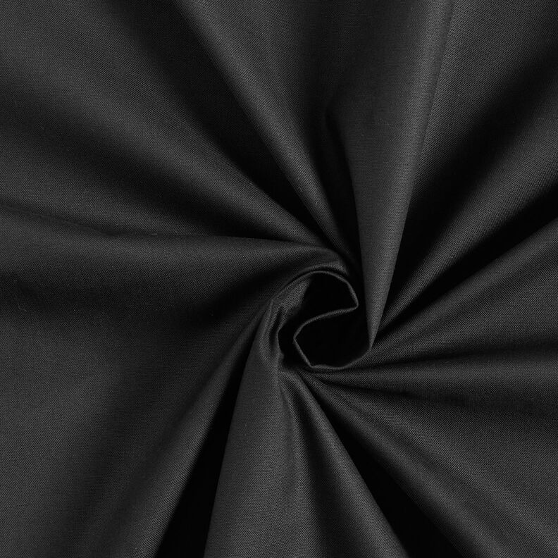 Bavlněná látka Kreton Jednobarevné provedení – černá,  image number 1