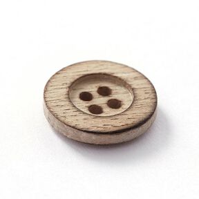 Dřevěný knoflík 4dírkový – přírodni, 