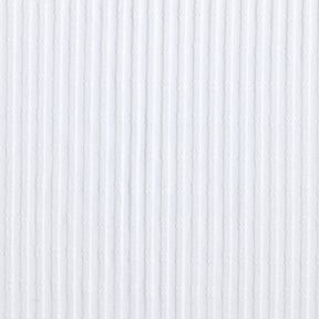 Žebrovaný žerzej Jediný pletený vzor – bílá, 