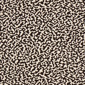 Nábytkový žakár Abstraktní levhartí vzor velký – černá/písková, 