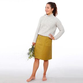 FRAU INA - jednoduchá sukně s nakládanými kapsami, Studio Schnittreif | XS - XXL, 